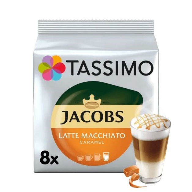 Tassimo Jacobs Latte Macchiato Caramel (8 порций) 3608 - фото 4924