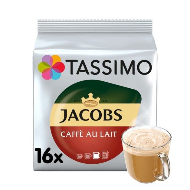 Tassimo Jacobs Cafe Au Lait (16 порций) 3604 - фото 4956